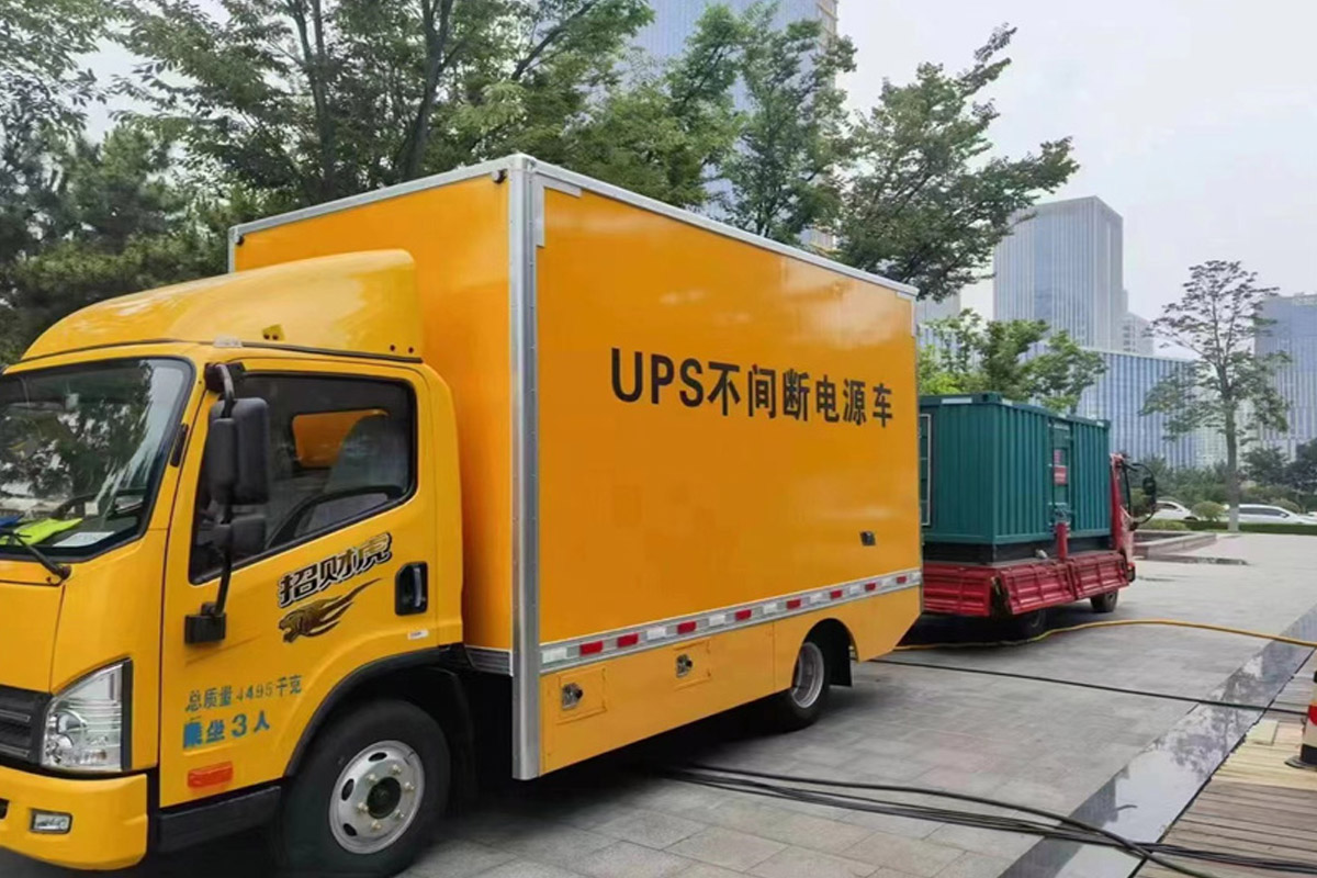 临泉发电机租赁施工现场