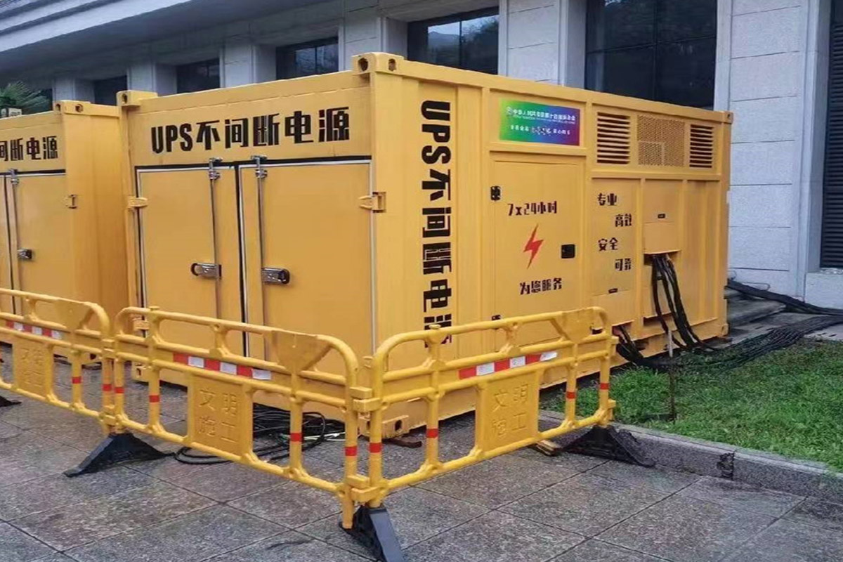 临泉发电机租赁施工现场